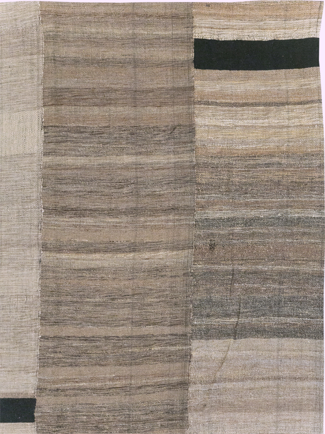 Modern Turkish Flatweave Room Size Carpet, No.31601 - Gsblank