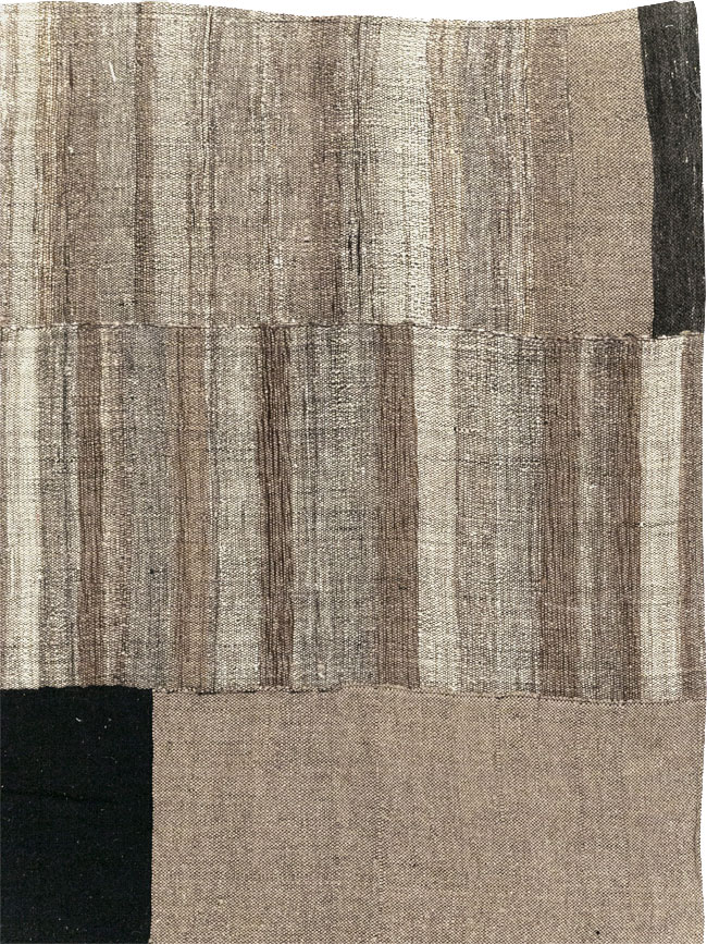 Modern Turkish Flatweave Room Size Carpet, No.31603 - Gsblank