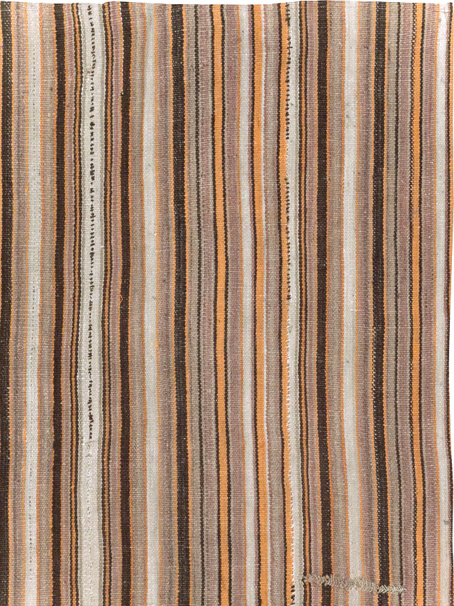 Vintage Persian Flatweave Kilim Square Carpet, No.31604 - Gsblank