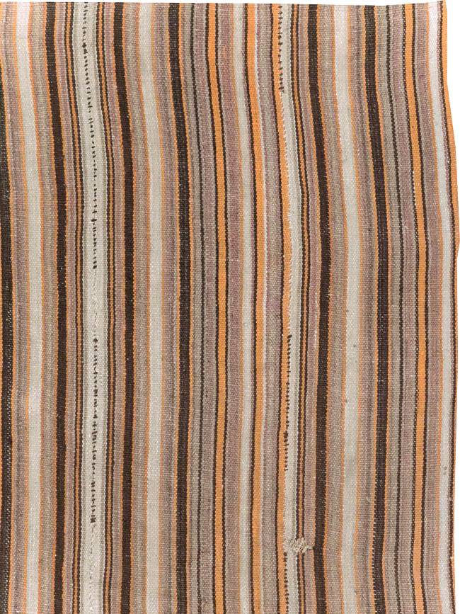 Vintage Persian Flatweave Kilim Square Carpet, No.31604 - Gsblank