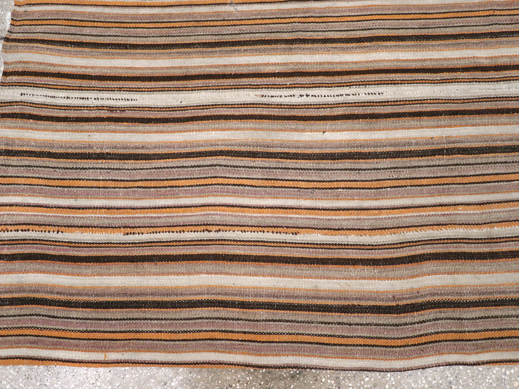 Vintage Persian Flatweave Kilim Square Carpet, No.31604 - Gsblank