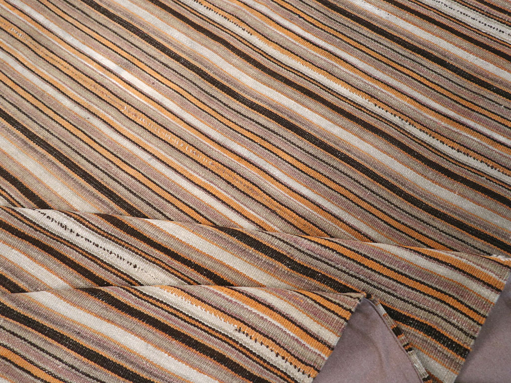 Vintage Persian Flatweave Kilim Square Carpet, No.31604 - Gsblank