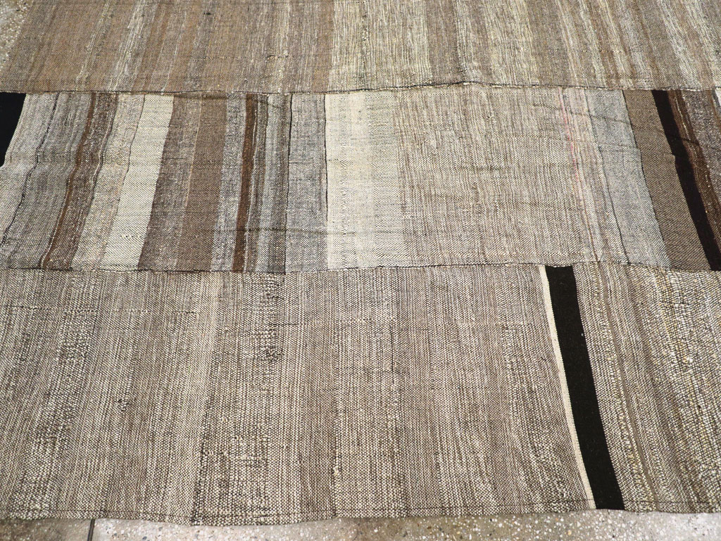 Modern Turkish Flatweave Room Size Carpet, No.31605 - Gsblank