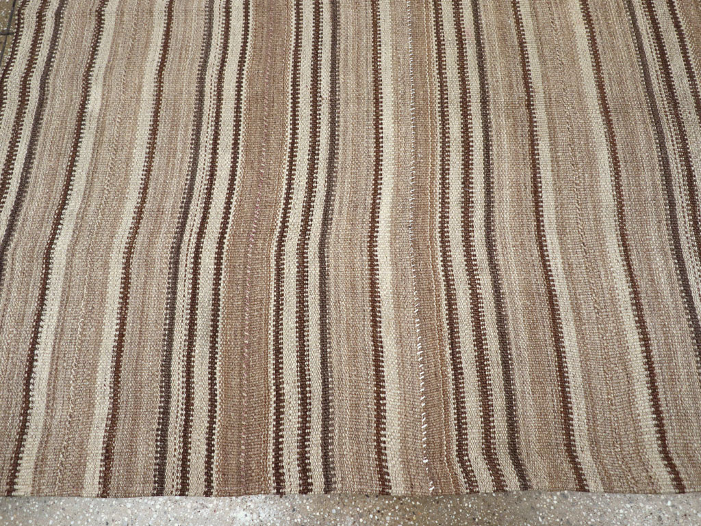 Vintage Turkish Flatweave Kilim Room Size Carpet, No.31606 - Gsblank