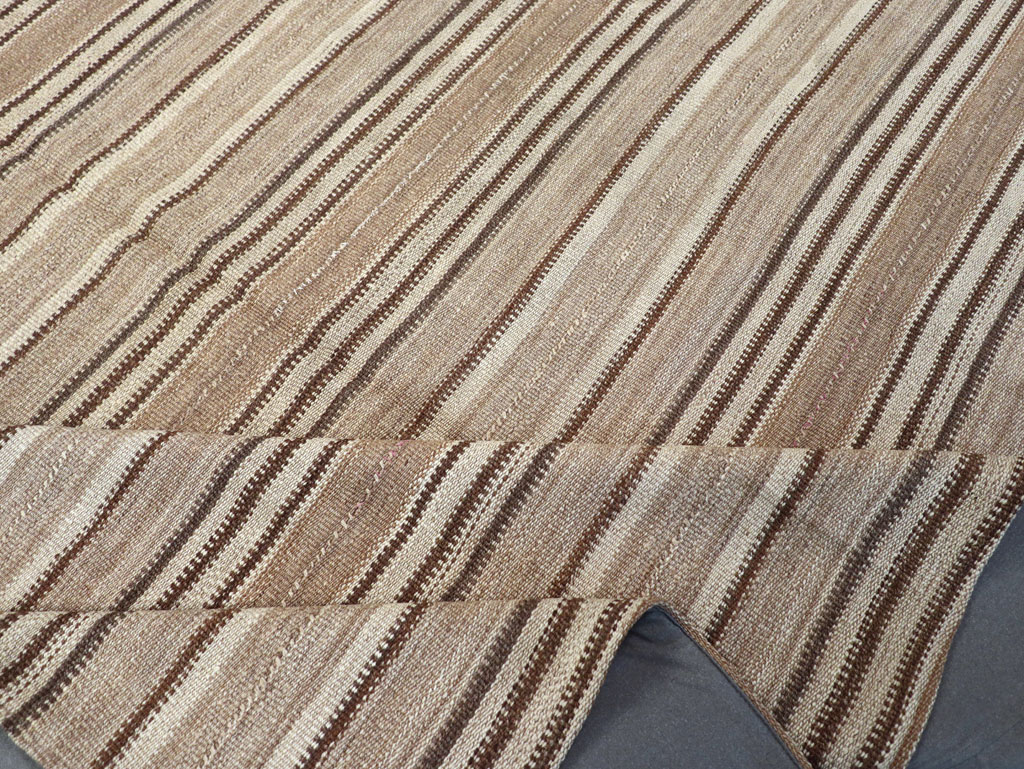 Vintage Turkish Flatweave Kilim Room Size Carpet, No.31606 - Gsblank