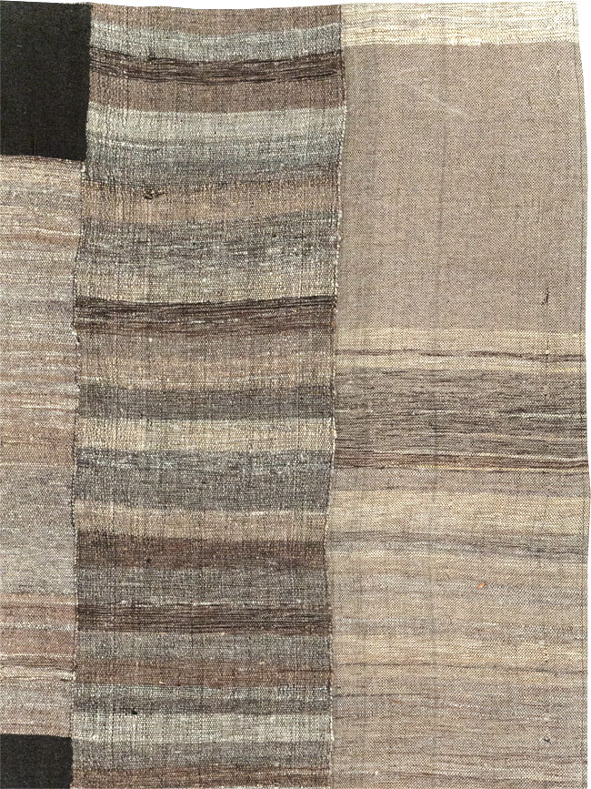 Modern Turkish Flatweave Room Size Carpet, No.31607 - Gsblank