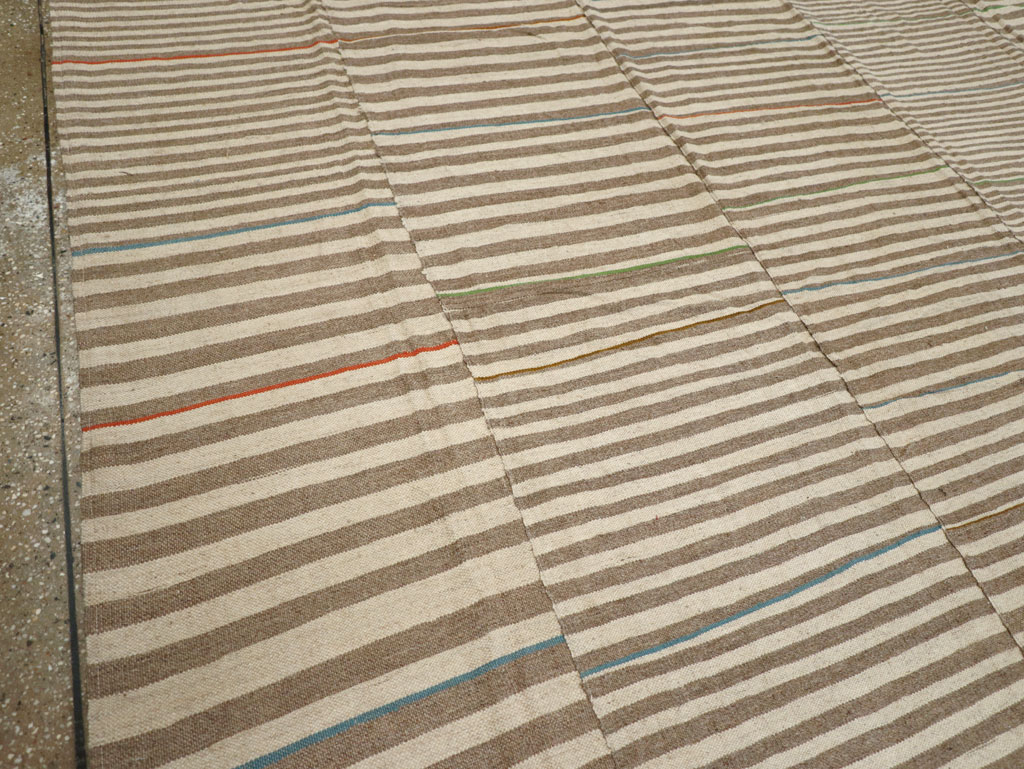 Modern Turkish Flatweave Kilim Large Carpet, No.31608 - Gsblank