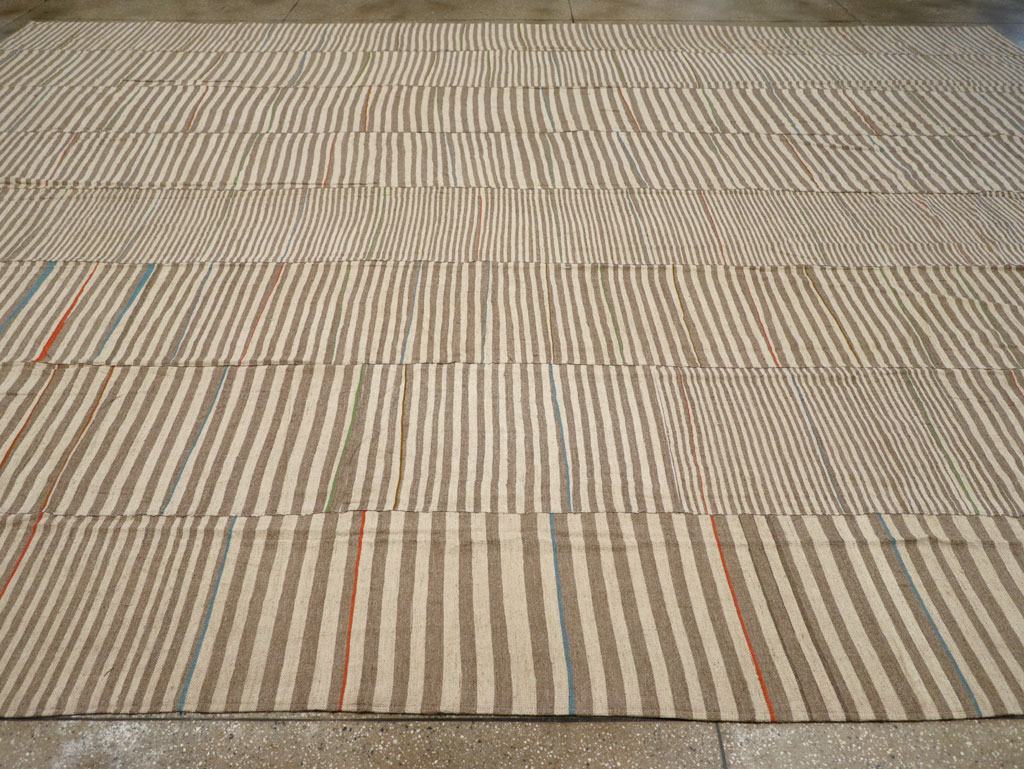 Modern Turkish Flatweave Kilim Large Carpet, No.31608 - Gsblank