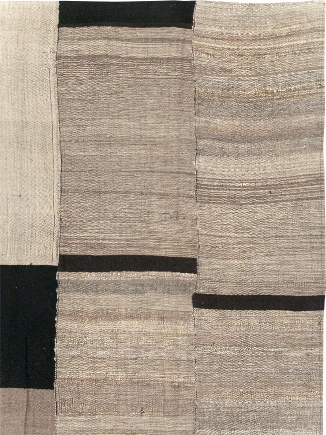 Modern Turkish Flatweave Square Room Size Carpet, No.31609 - Gsblank
