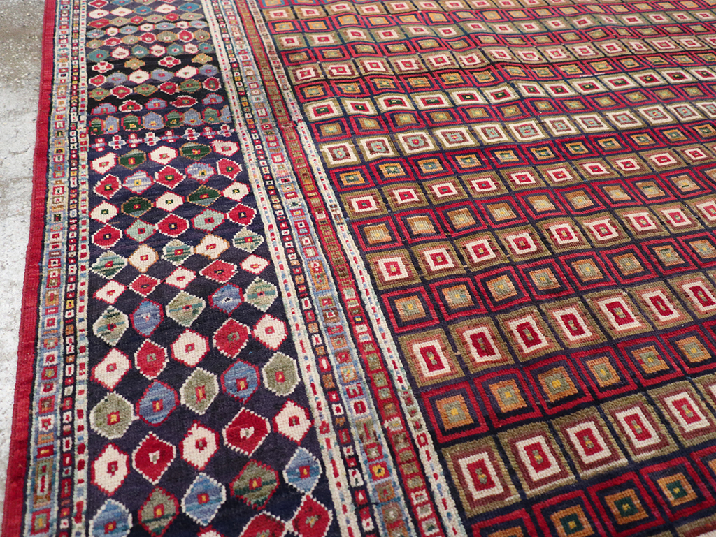 Vintage Persian Tabriz Room Size Carpet, No.31610 - Gsblank