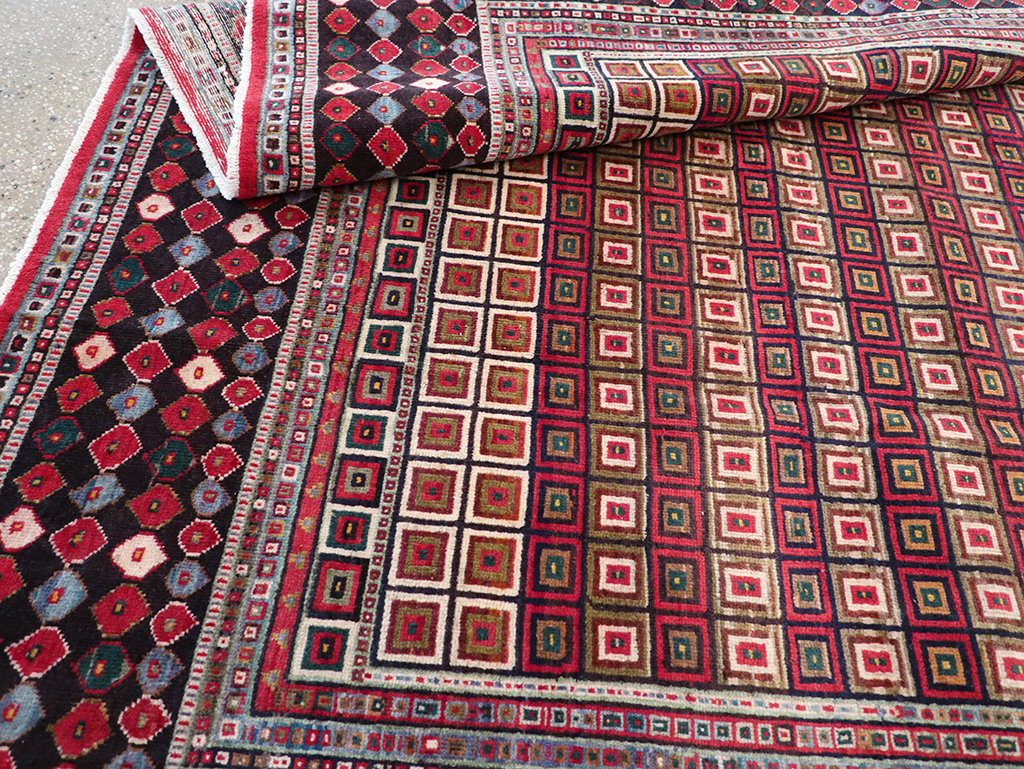 Vintage Persian Tabriz Room Size Carpet, No.31610 - Gsblank