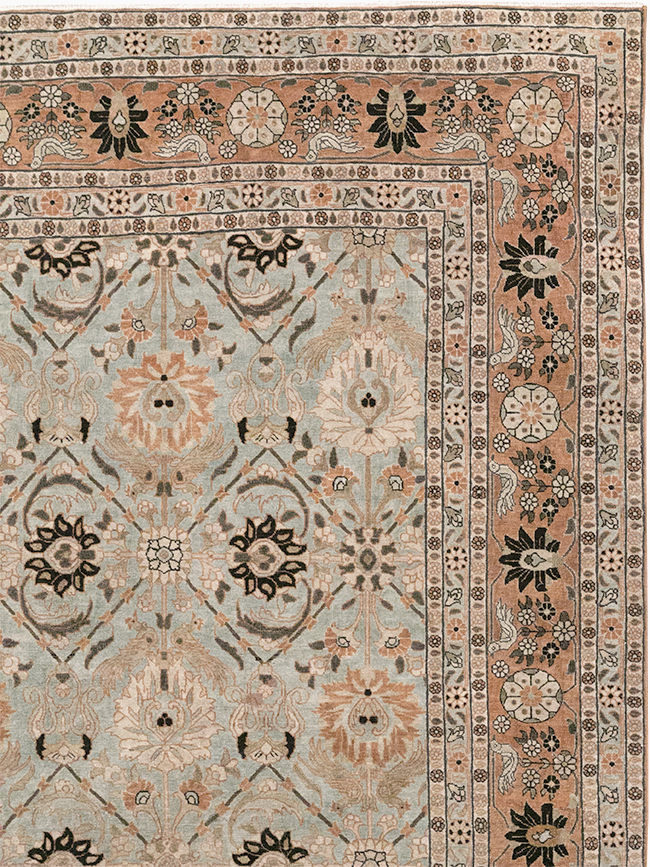 Antique Persian Varamin Room Size Carpet, No.31611 - Gsblank