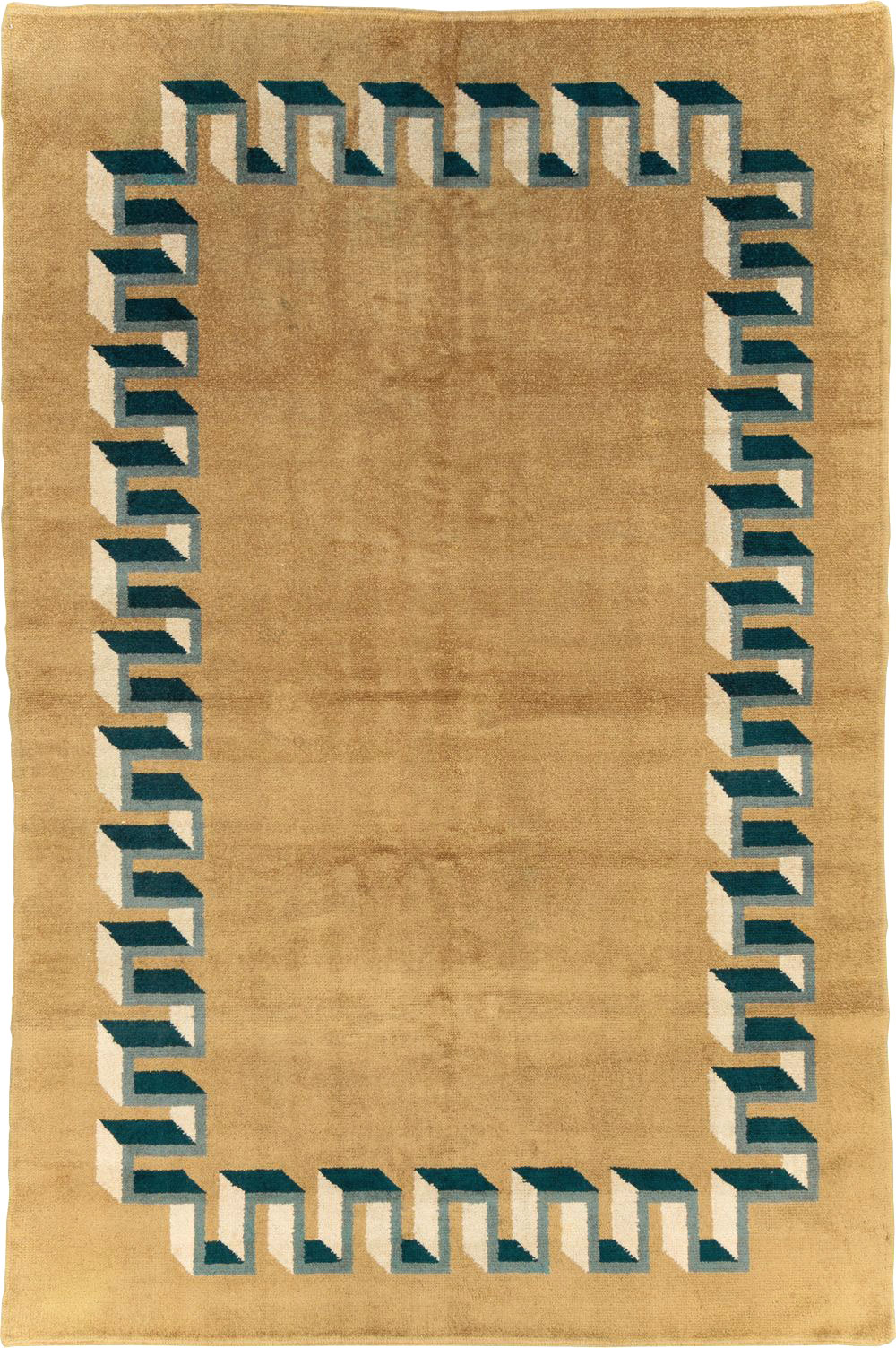 Vintage French Art Deco Carpet, No.31615 - Gsblank