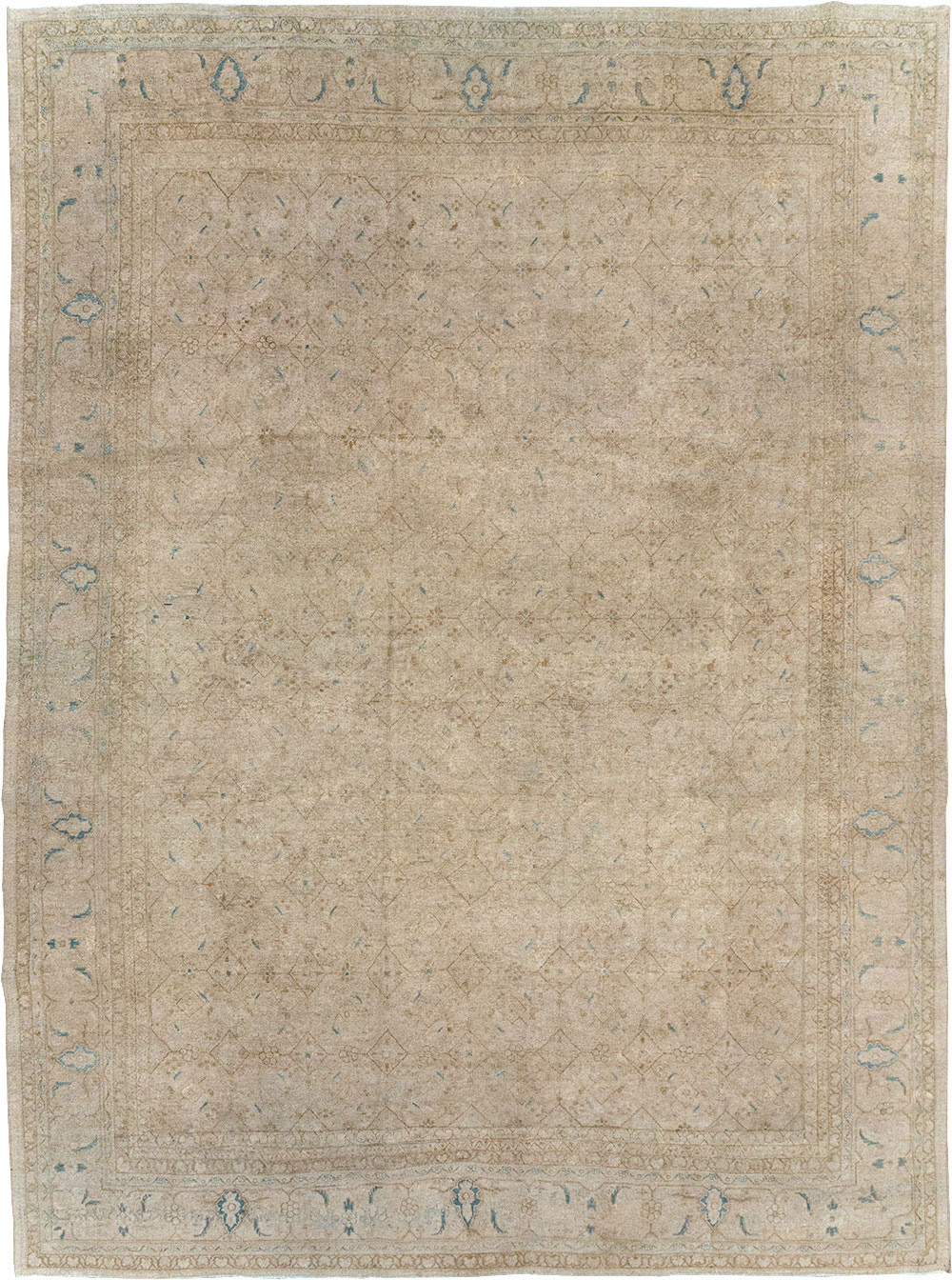 Vintage Persian Mahal Room Size Carpet, No.31619 - Gsblank