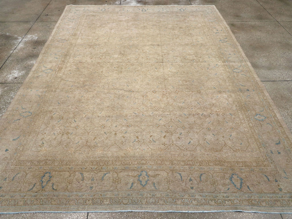 Vintage Persian Mahal Room Size Carpet, No.31619 - Gsblank