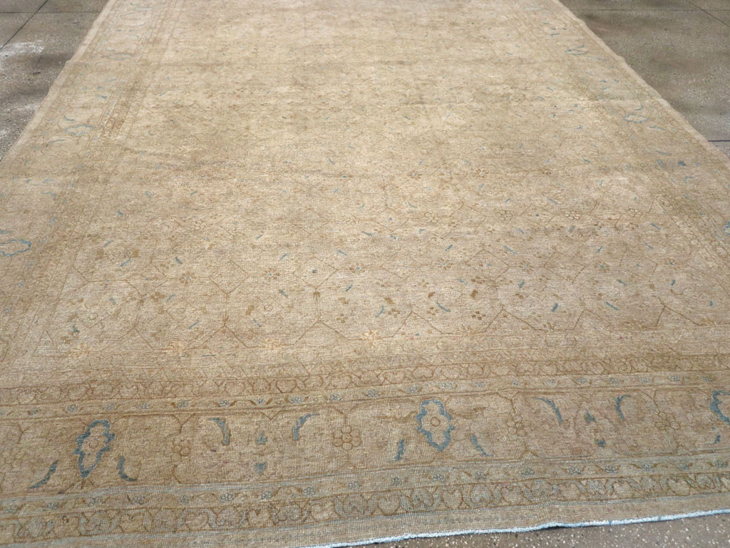 Vintage Persian Mahal Room Size Carpet, No.31619 - Gsblank