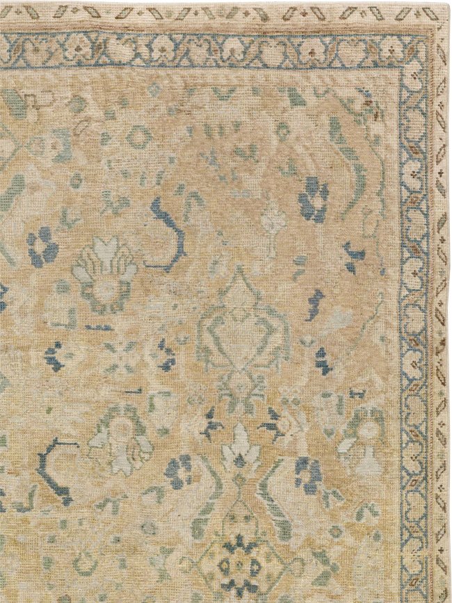Vintage Persian Mahal Square Accent Carpet, No.31620 - Gsblank