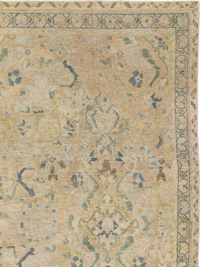 Vintage Persian Mahal Square Accent Carpet, No.31620 - Gsblank