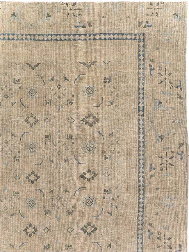 Vintage Persian Mahal Room Size Carpet, No.31621 - Gsblank