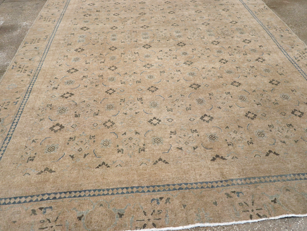 Vintage Persian Mahal Room Size Carpet, No.31621 - Gsblank