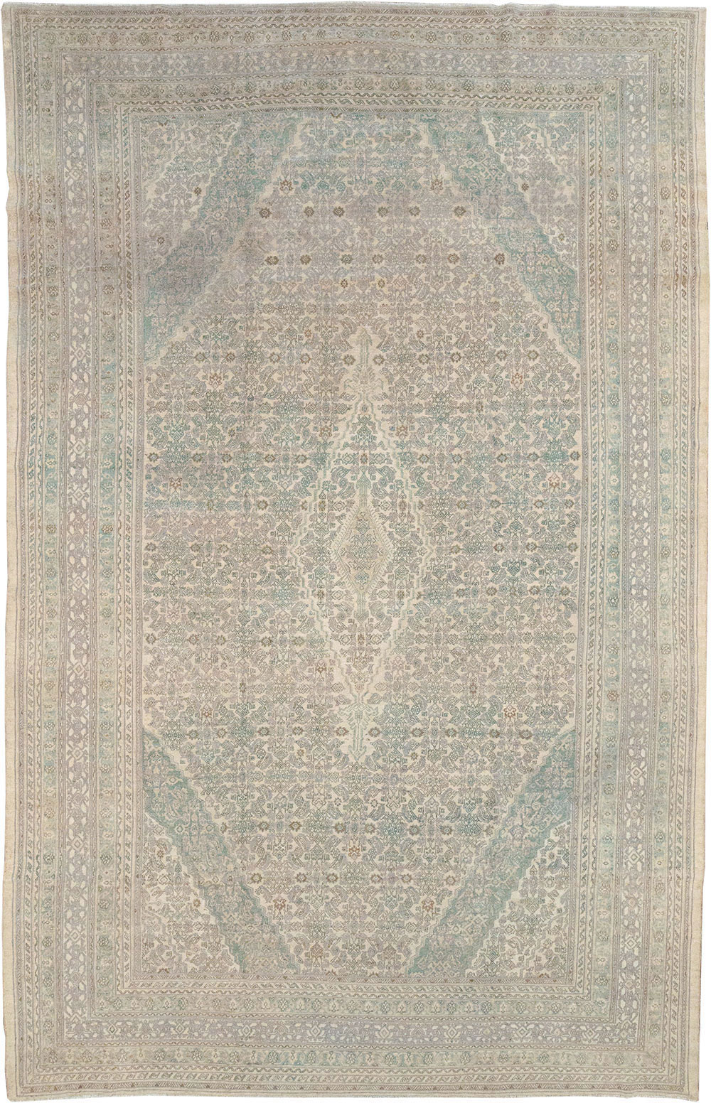 Vintage Persian Bibikabad Large Carpet, No.31640 - Gsblank