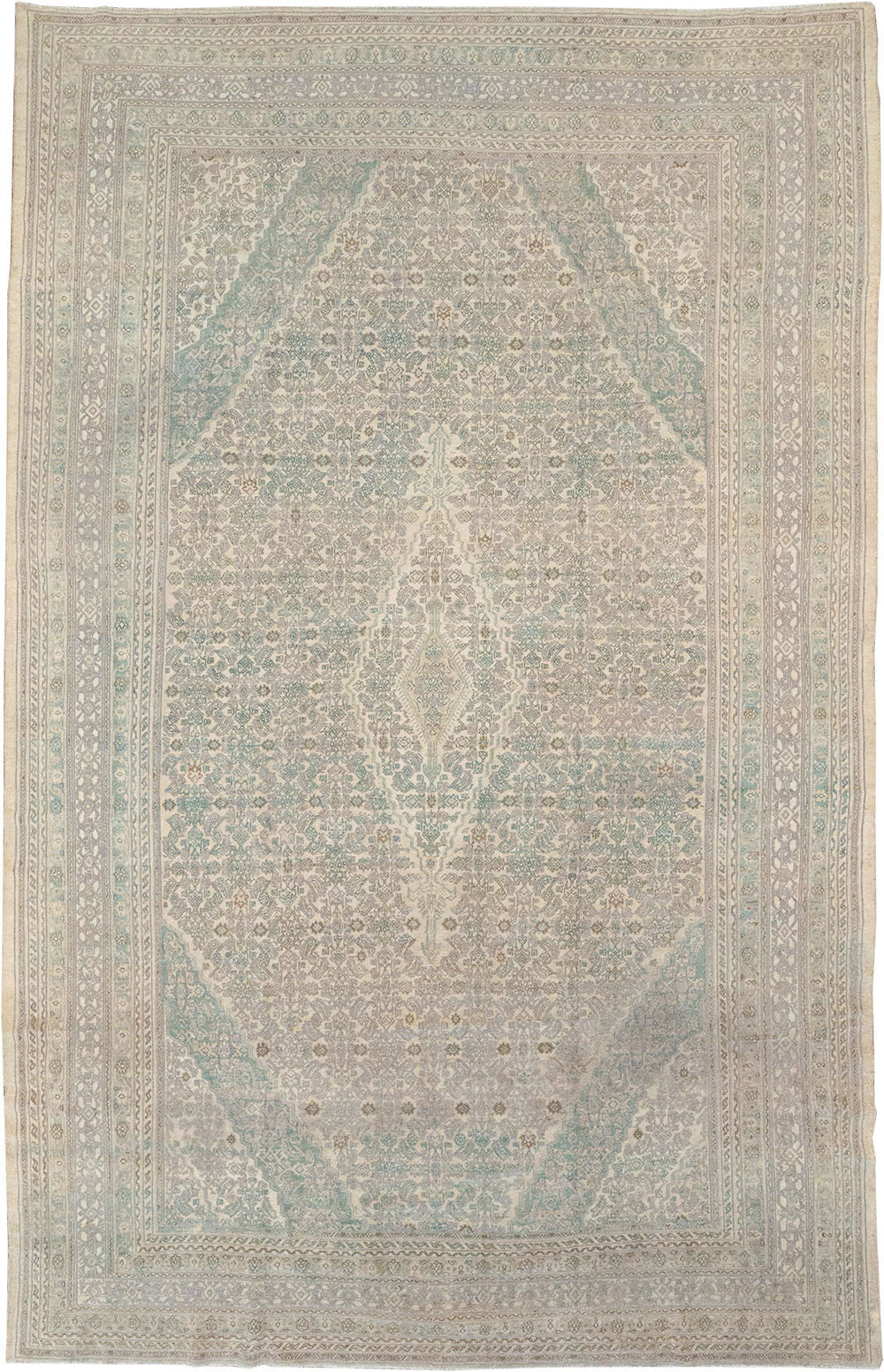 Vintage Persian Bibikabad Large Carpet, No.31640 - Gsblank