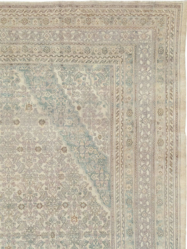 Vintage Persian Bibikabad Large Carpet, No.31640 - Gsblank
