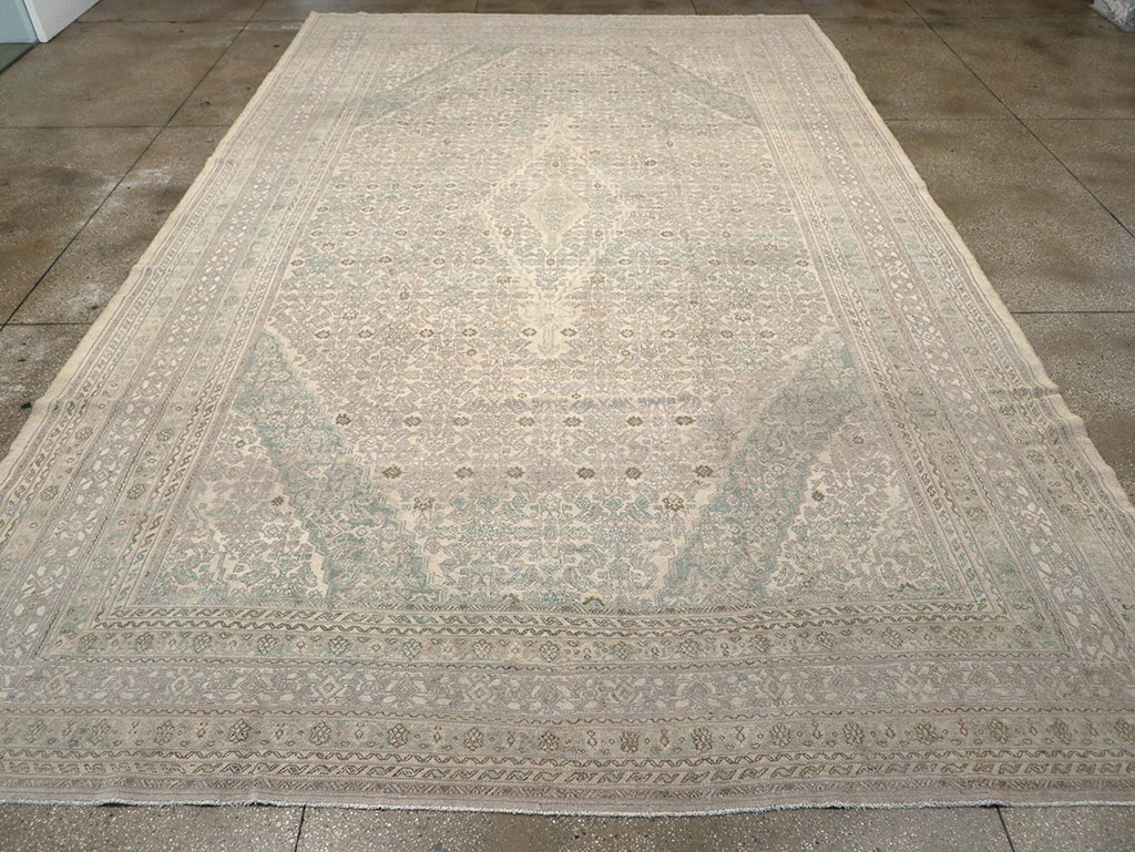 Vintage Persian Bibikabad Large Carpet, No.31640 - Gsblank