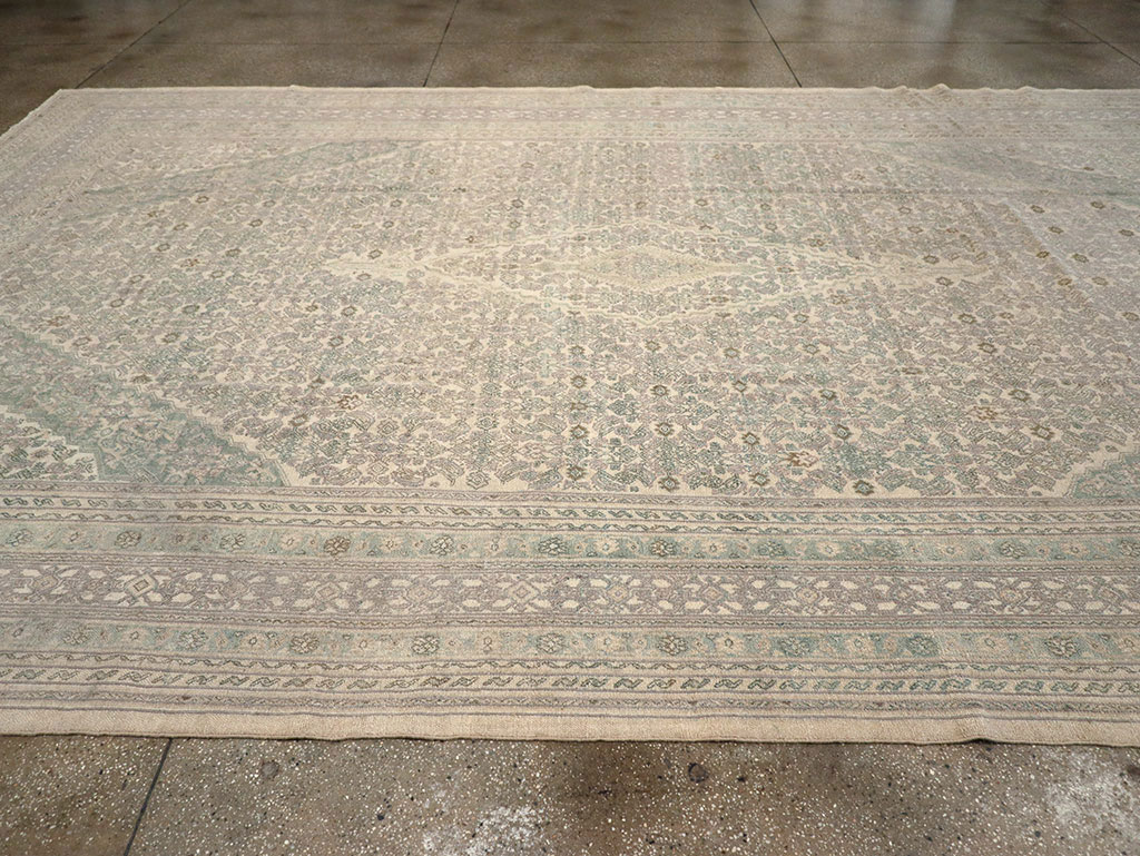 Vintage Persian Bibikabad Large Carpet, No.31640 - Gsblank