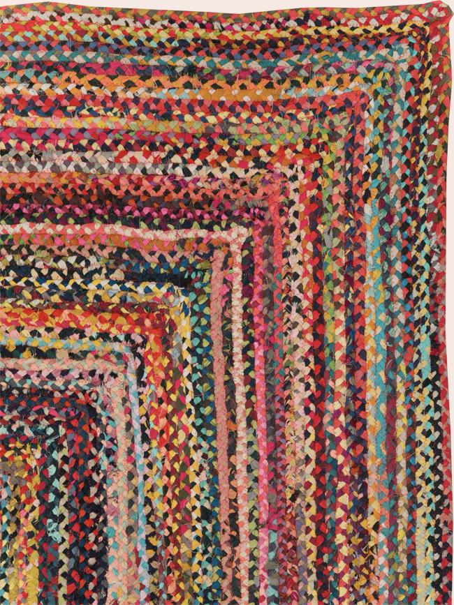 Vintage American Braided Accent Rug, No.31643 - Gsblank