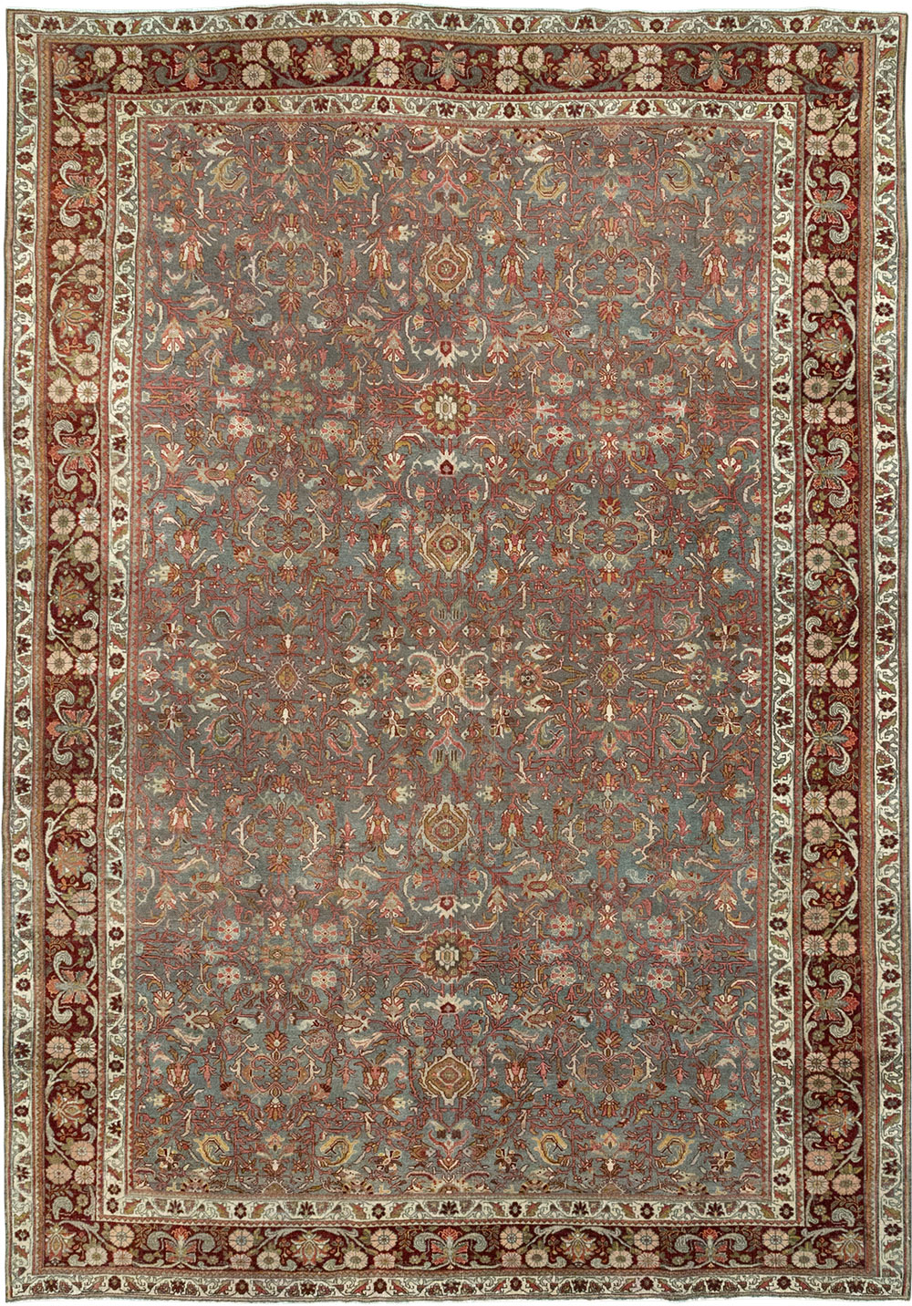 Antique Persian Bidjar Room Size Carpet, No.31645 - Gsblank