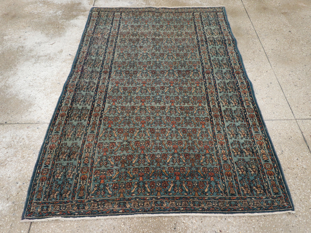 Antique Persian Pictorial Dorokhsh Rug, No.31646 - Gsblank