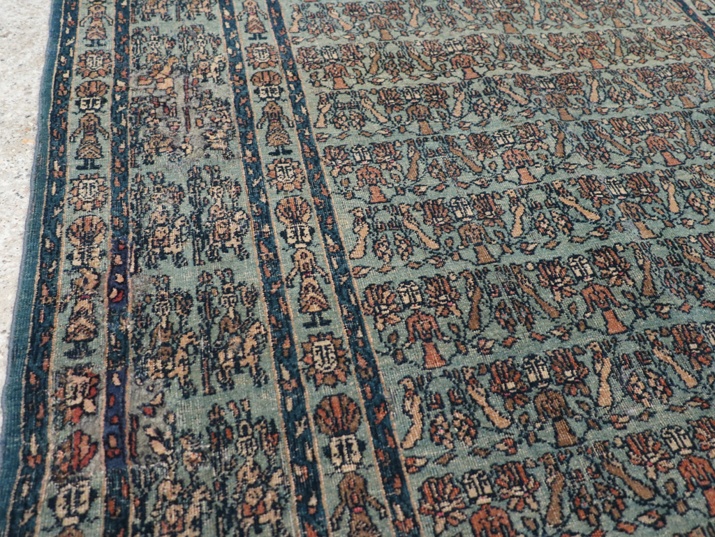 Antique Persian Pictorial Dorokhsh Rug, No.31646 - Gsblank