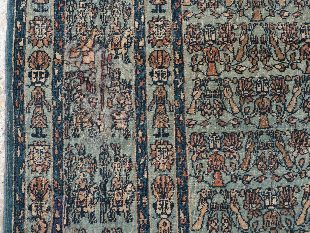 Antique Persian Pictorial Dorokhsh Rug, No.31646 - Gsblank