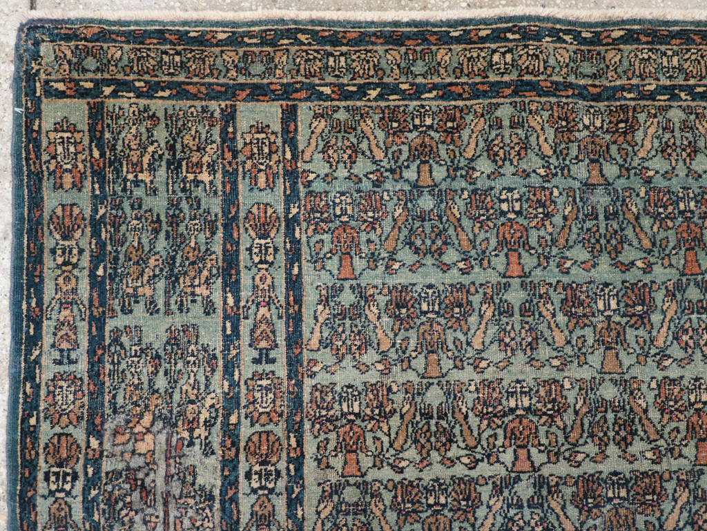 Antique Persian Pictorial Dorokhsh Rug, No.31646 - Gsblank