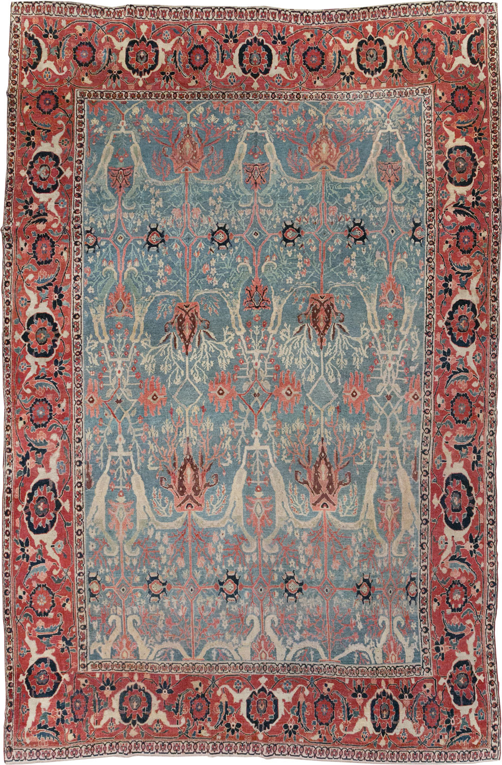 Antique Persian Bidjar Room Size Carpet, No.31651 - Gsblank