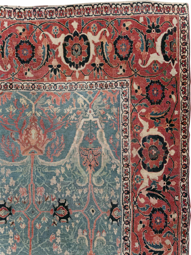 Antique Persian Bidjar Room Size Carpet, No.31651 - Gsblank