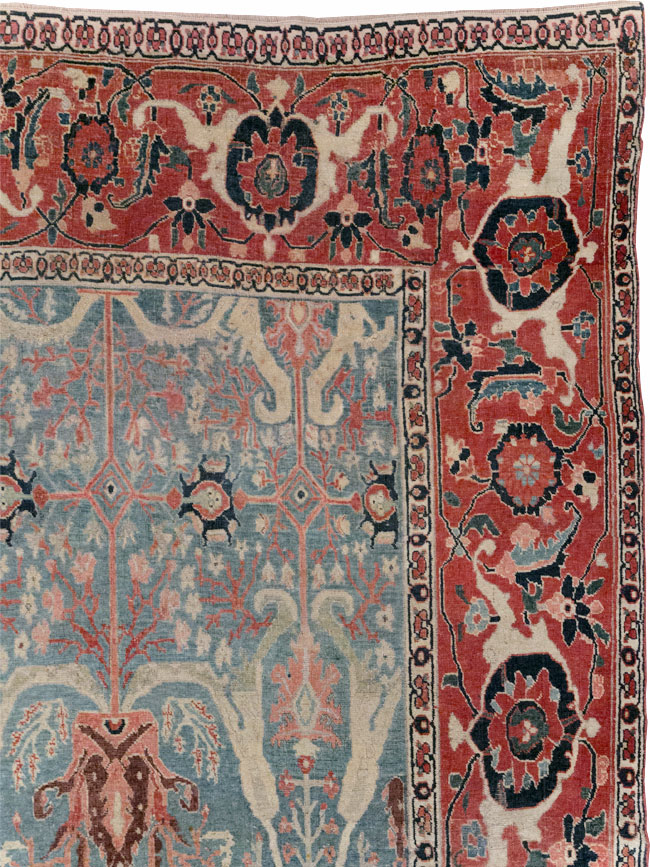 Antique Persian Bidjar Room Size Carpet, No.31651 - Gsblank