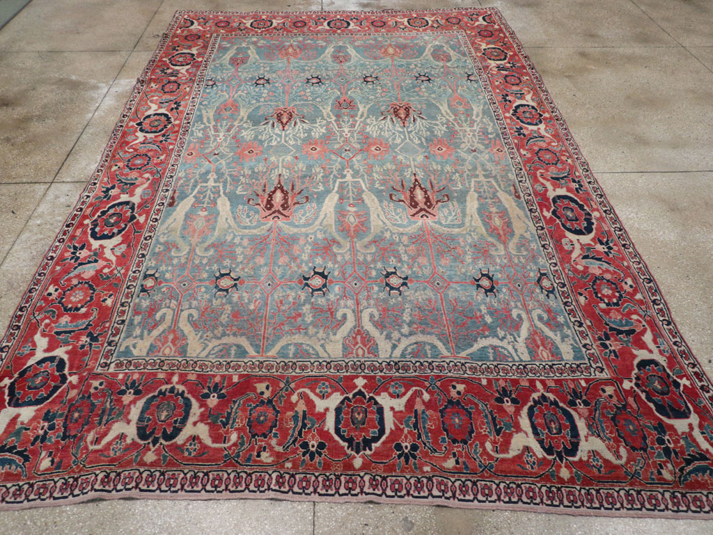 Antique Persian Bidjar Room Size Carpet, No.31651 - Gsblank