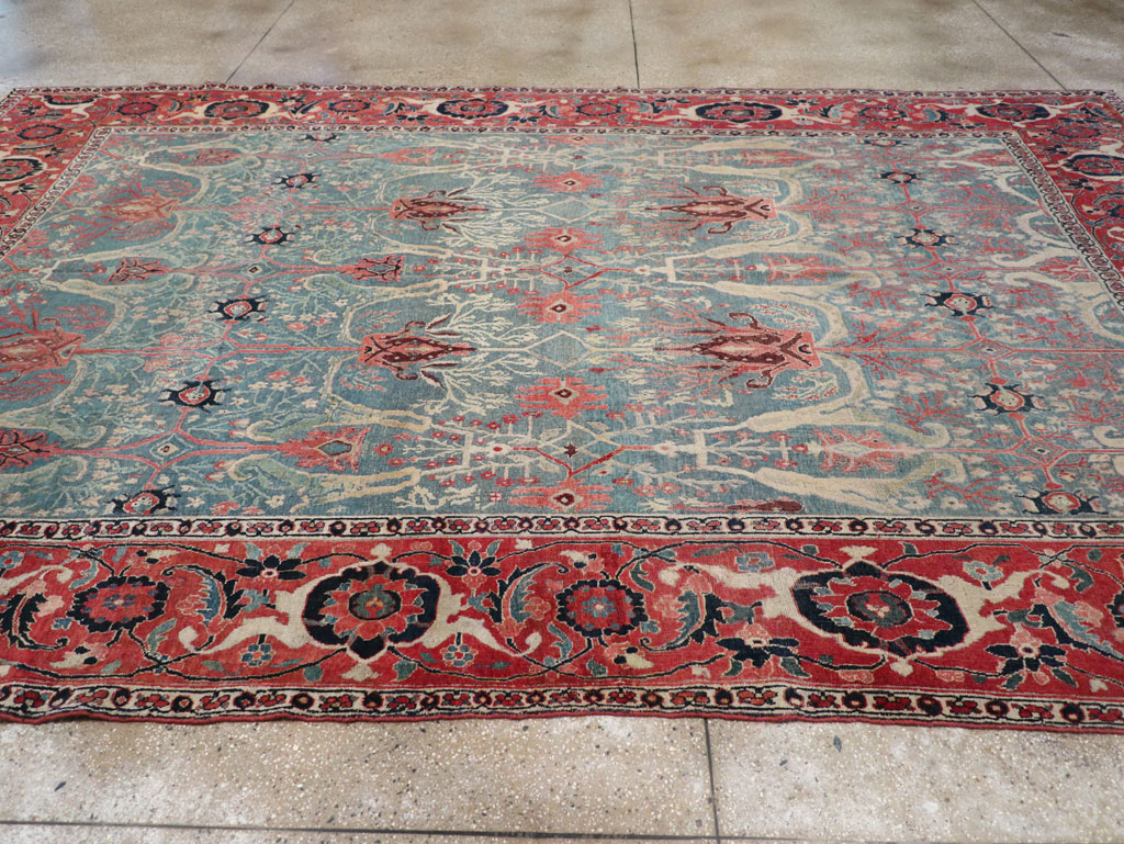 Antique Persian Bidjar Room Size Carpet, No.31651 - Gsblank