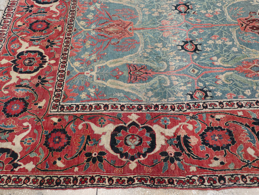 Antique Persian Bidjar Room Size Carpet, No.31651 - Gsblank