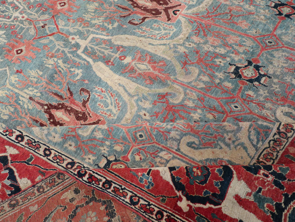 Antique Persian Bidjar Room Size Carpet, No.31651 - Gsblank