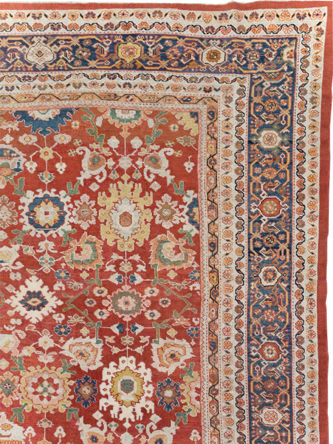 Antique Persian Mahal Oversize Carpet, No.31659 - Gsblank