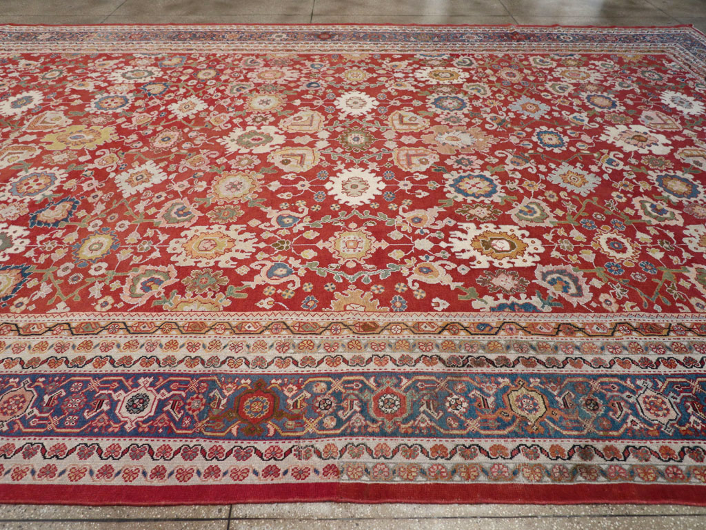 Antique Persian Mahal Oversize Carpet, No.31659 - Gsblank