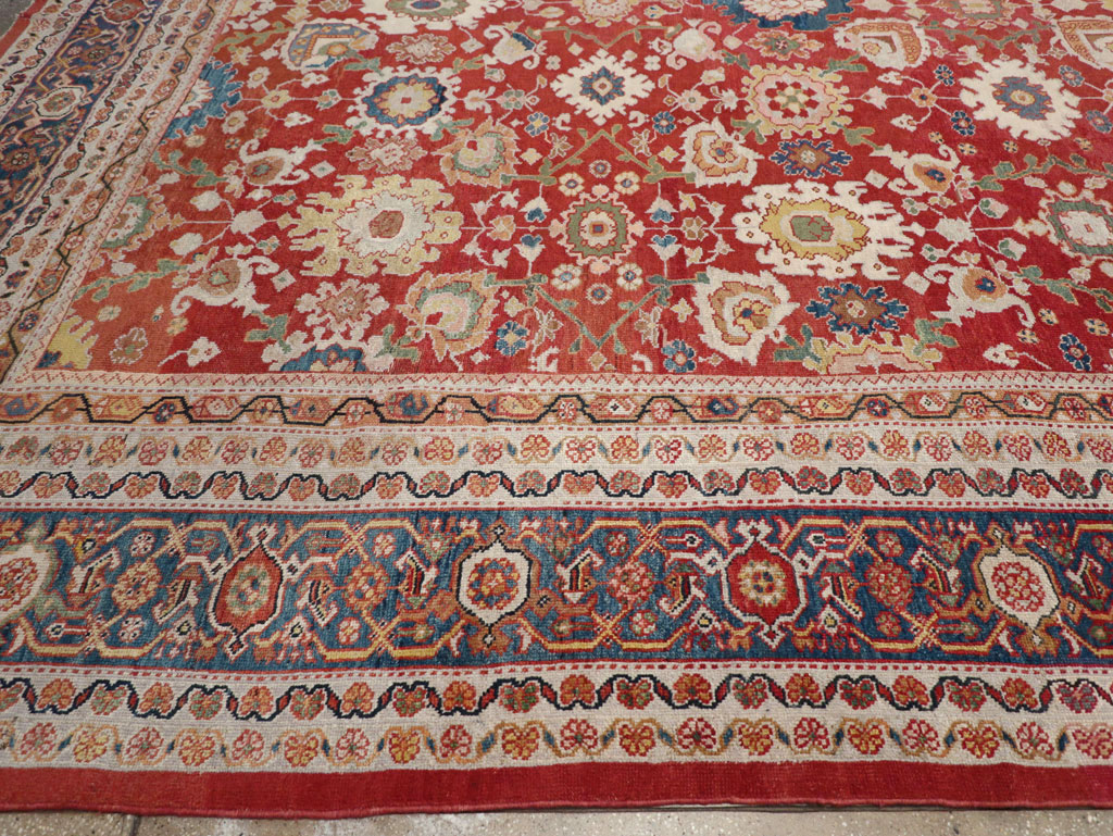 Antique Persian Mahal Oversize Carpet, No.31659 - Gsblank