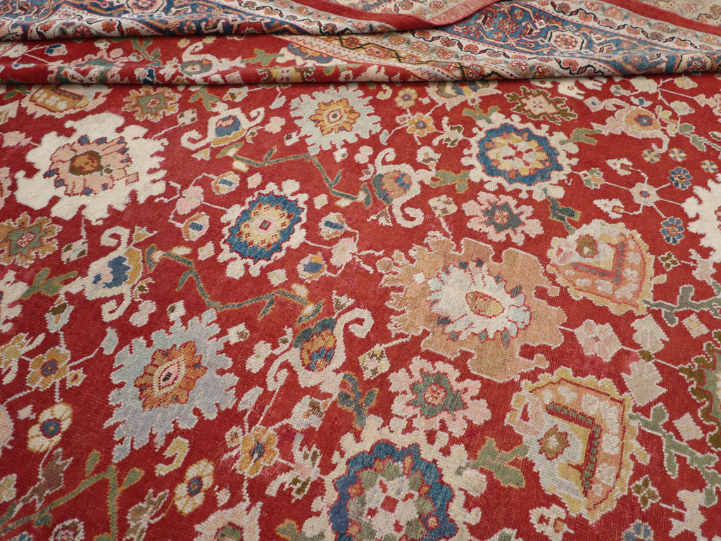 Antique Persian Mahal Oversize Carpet, No.31659 - Gsblank