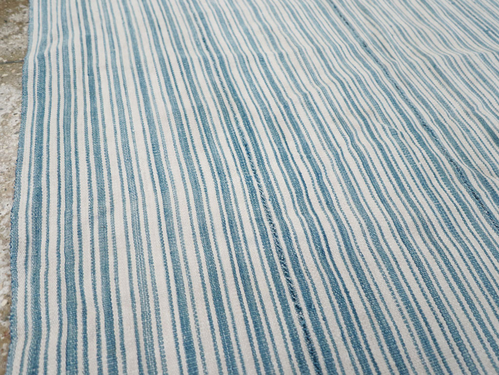 Vintage Turkish Flatweave Throw Rug, No.31662 - Gsblank