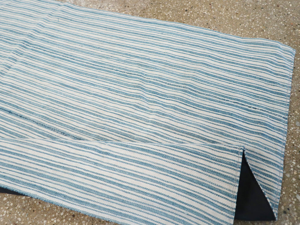 Vintage Turkish Flatweave Throw Rug, No.31662 - Gsblank