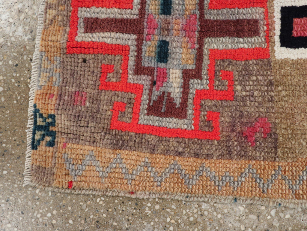 Vintage Turkish Anatolian Throw Rug, No.31663 - Gsblank