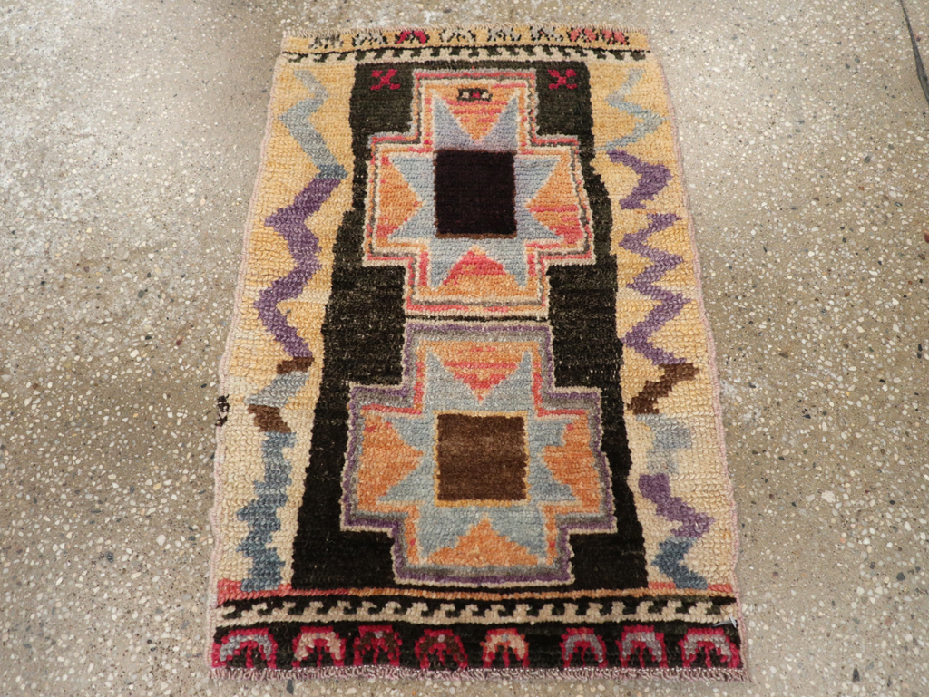Vintage Turkish Anatolian Throw Rug, No.31664 - Gsblank